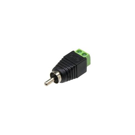 CONECTOR RCA MACHO C/ BNC BORNE P/ CFTV AUDIO VIDEO