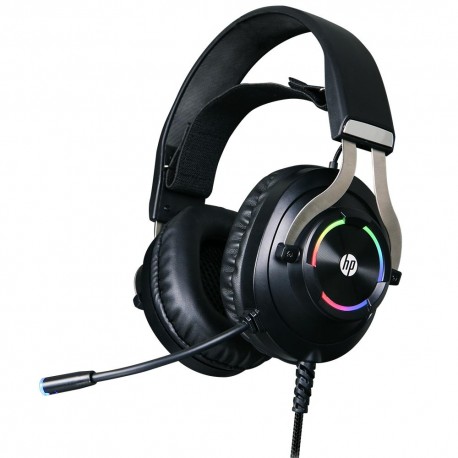 HEADSET GAMER C/ MICROFONE HP VIRTUAL SOM SURROUND MOD H360GS PRETO