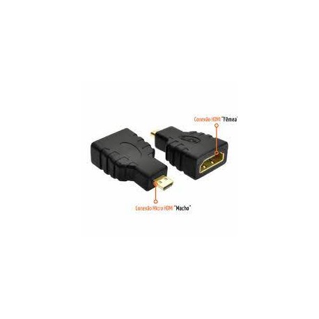 ADAPTADOR HDMI FÊMEA P/ MICRO HDMI MACHO PLUS DATA