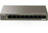 HUB SWITCH 8+1 PORTAS PoE 10/100 TENDA MOD TEF1109P-863W