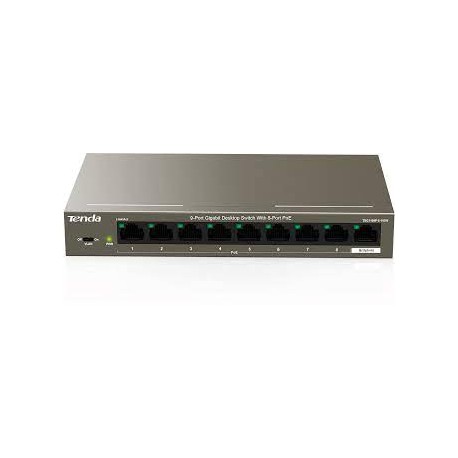 HUB SWITCH 8+1 PORTAS PoE 10/100 TENDA MOD TEF1109P-863W