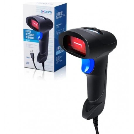 LEITOR CÓDIGO BARRAS USB EXBOM MOD LCB-180