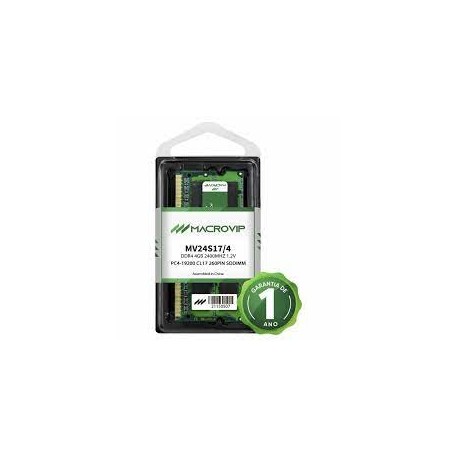 MEMÓRIA P/ NOTEBOOK DDR4 4GB 2400 MACROVIP