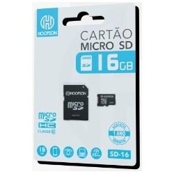 MICRO SD 16GB HOOPSON CLASSE 10 MOD SD-16