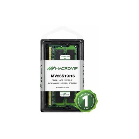 MEMÓRIA P/ NOTEBOOK DDR4 16GB 2666 MACROVIP