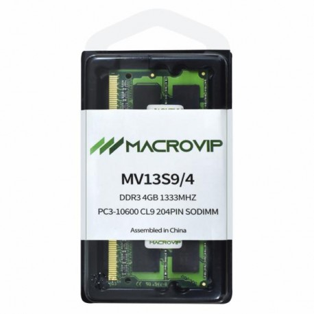 MEMÓRIA P/ NOTEBOOK DDR3 4GB 1333 MACROVIP