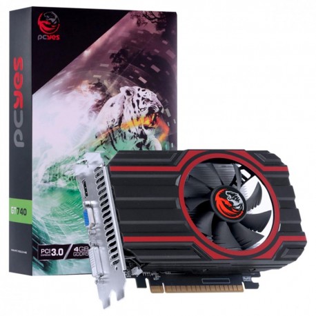 PLACA VÍDEO 4GB PCI EXPRESS PCYES GT740 128BITS GDDR5