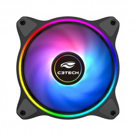 COOLER P/ GABINETE C3TECH 12X12 ARGB MOD F7-L250RGB