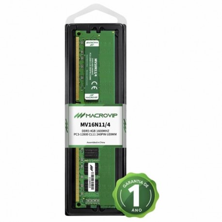 MEMÓRIA DDR3 4GB 1600 MACROVIP