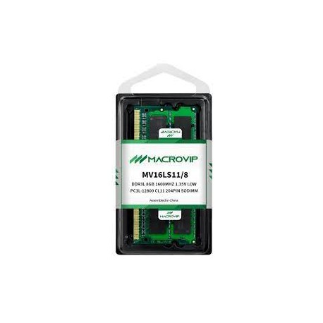 MEMÓRIA P/ NOTEBOOK DDR3 8GB 1600 MACROVIP