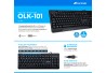 TECLADO FORTREK MULTIMIDIA USB OLK101 MOD 75858