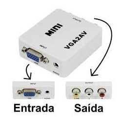 CONVERSOR VGA2 / AV HD 1080P
