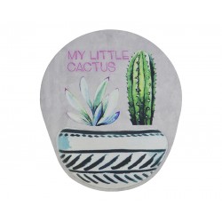 PAD MOUSE ERGONÔMICO CONFORT FUN CACTUS RELIZA