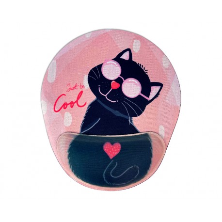 PAD MOUSE ERGONÔMICO CONFORT FUN GATO RELIZA