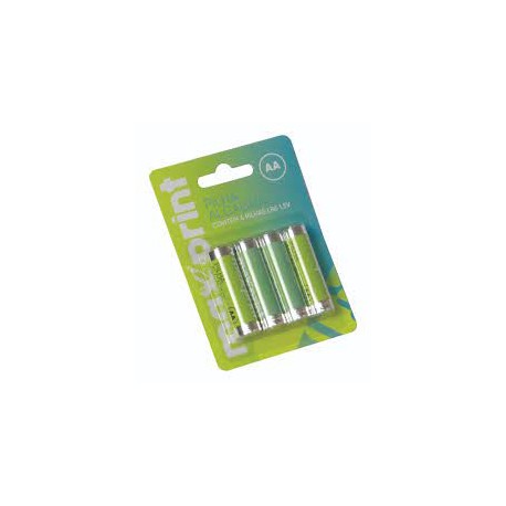 PACK C/ 4 PILHAS AA ALCALINA 1.5V MAXPRINT MOD 756343