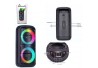RÁDIO PORTÁTIL GRASEP 20W BLUETOOTH MOD D-4233