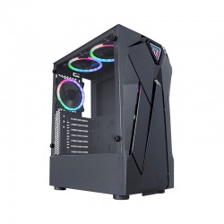 GABINETE GAMER K-MEX REACTOR I CG-01KF S/ FONTE