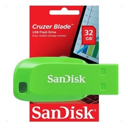 PEN DRIVE 32GB 2.0 SANDISK SDCZ50C VERDE