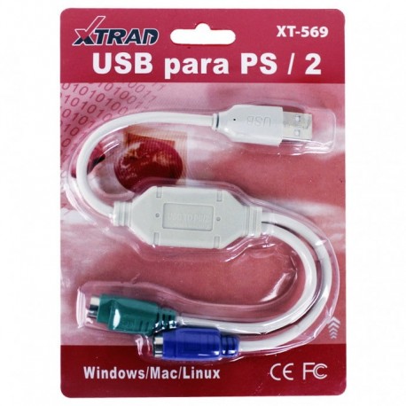CONVERSOR USB PARA PS/2 MOD XT-569