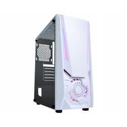 GABINETE GAMER K-MEX JAEGER WHITE II CG-W2TJ S/ FONTE