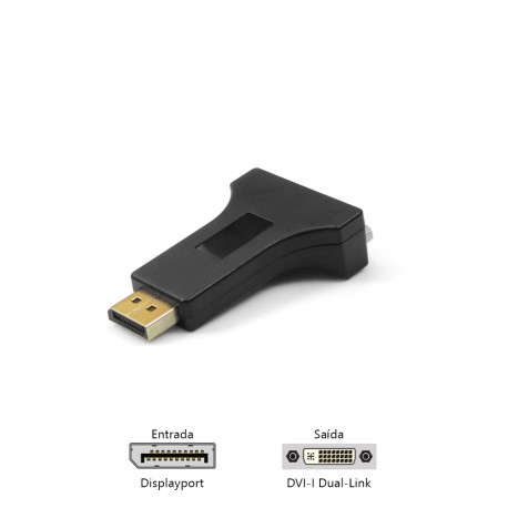 ADAPTADOR DISPLAYPORT / DVI PLUSCABLE MOD ADP-DPDVI10BK 
