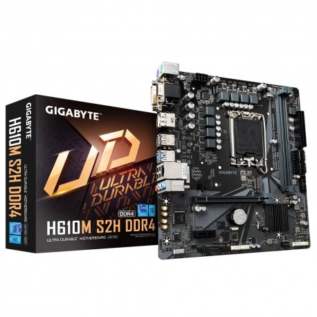 PLACA-MÃE GIGABYTE H610M-S2H DDR4 S/V/R ( 12ª Geração )