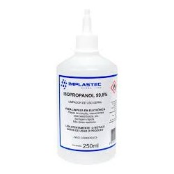 ÁLCOOL ISOPROPANOL 250ML IMPLASTEC
