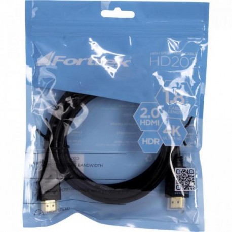 CABO VÍDEO HDMI/HDMI 1.8M HD202 FORTREK 72904