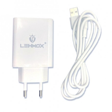 CARREGADOR TOMADA MICRO USB LEHMOX MOD LE-404
