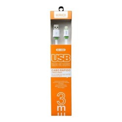 CABO USB 2.0 LIGHTNING KAIDI 3M MOD KD-330A