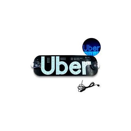 PLACA USB LED VEICULAR UBER