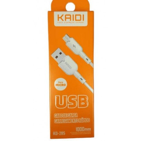 CABO USB 2.0 MICRO USB KAIDI 1M MOD KD-28S