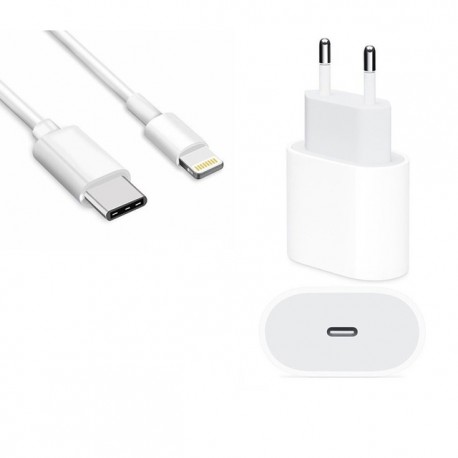 CARREGADOR TOMADA USB-C P/ LIGHTNING TURBO