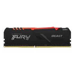 MEMÓRIA DDR4 16GB 2666 KINGSTON FURY BEAST RGB
