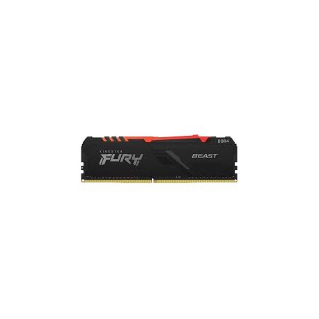 MEMÓRIA DDR4 16GB 2666 KINGSTON FURY BEAST RGB