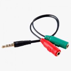 ADAPTADOR AUDIO P3 MACHO / 2X FEMEA HOOPSON MOD P3-001