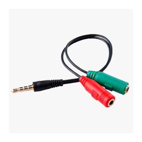 ADAPTADOR AUDIO P3 MACHO / 2X FEMEA HOOPSON MOD P3-001