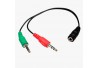 ADAPTADOR AUDIO P2 MACHO / 2X FEMEA HOOPSON MOD P3-002