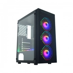 GABINETE GAMER K-MEX ASGARD STAR CG-02z5 S/ FONTE