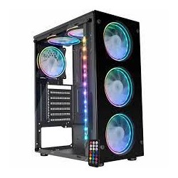 GABINETE GAMER K-MEX RÍTMICO CG-01TP S/ FONTE