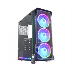GABINETE GAMER K-MEX SKYTROOPER CG-01FF S/ FONTE