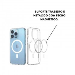 CASE PROTETORA IPHONE 11 PRO CLEAR CASE MAGNETIC MAGSAFE ACRILICO TRANSPARENTE