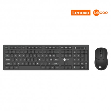 TECLADO+MOUSE LECOO USB S/ FIO MOD KW201