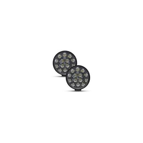 KIT 2PÇ FAROL MILHA LED 42W MOD TP-1642