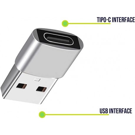 CONVERSOR TYPE-C FEMEA X USB MACHO