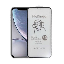 PELÍCULA DE PRIVACIDADE IPHONE 11 VIDRO PRETO 3D MOKINGO