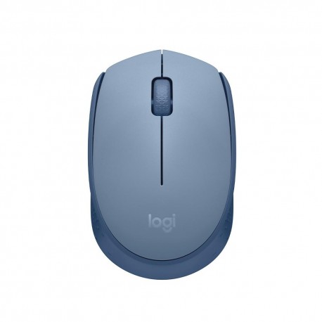 MOUSE ÓPTICO S/ FIO LOGITECH NANO MOD M170 CINZA AZULADO