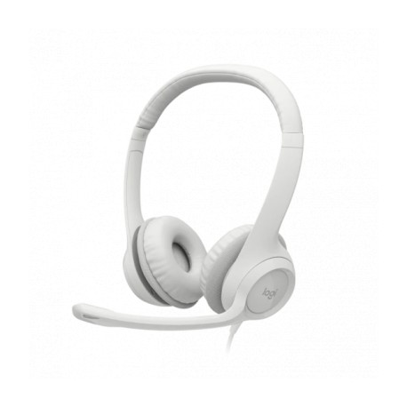 HEADPHONE C/ MICROFONE LOGITECH USB MOD H390 BRANCO