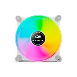 COOLER P/ GABINETE C3TECH 12X12 RGB MOD F9-L160WH