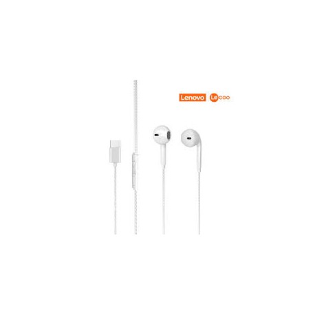 FONE DE OUVIDO INTRA LECOO USB-C MOD EH104 BRANCO